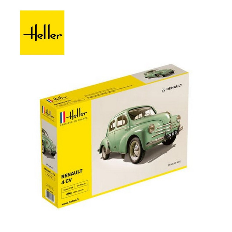 Voiture Renault 4 CV 1/24 Heller 80762 - Maketis Voiture Renault 4 CV 1/24 Heller 80762 - Maketis