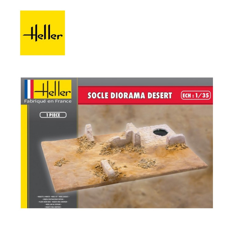 Socle Diorama DESERT 1/35 Heller 81255 - Maketis Socle Diorama DESERT 1/35 Heller 81255 - Maketis