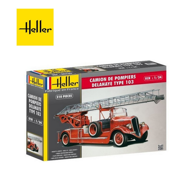 Camion de pompiers 1/24 Heller 80780 - Maketis Camion de pompiers 1/24 Heller 80780 - Maketis