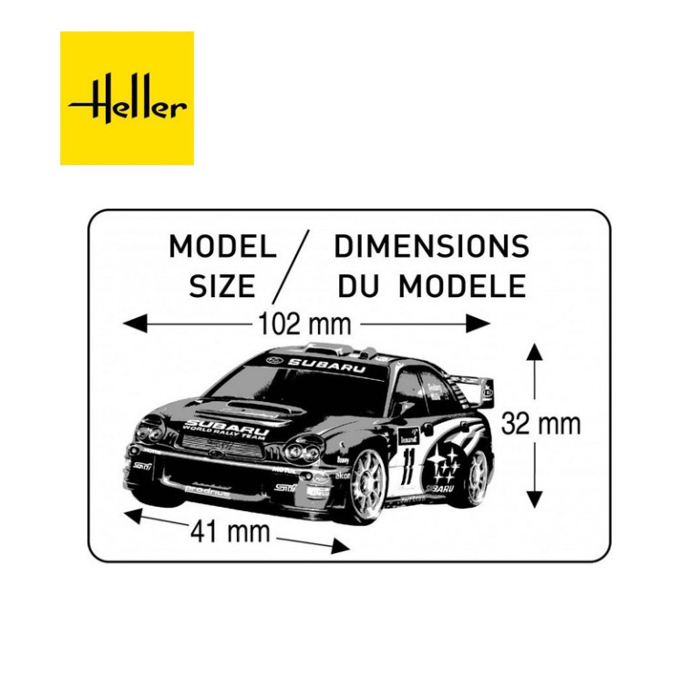 Voiture SUBARU IMPREZA WRC 02 1/43 Heller 80199- Maketis Voiture SUBARU IMPREZA WRC 02 1/43 Heller 80199- Maketis