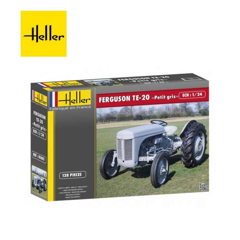 Tracteur FERGUSON TE-20 "PETIT GRIS" 1/24 Heller 81401- Maketis Tracteur FERGUSON TE-20 "PETIT GRIS" 1/24 Heller 81401- Maketis