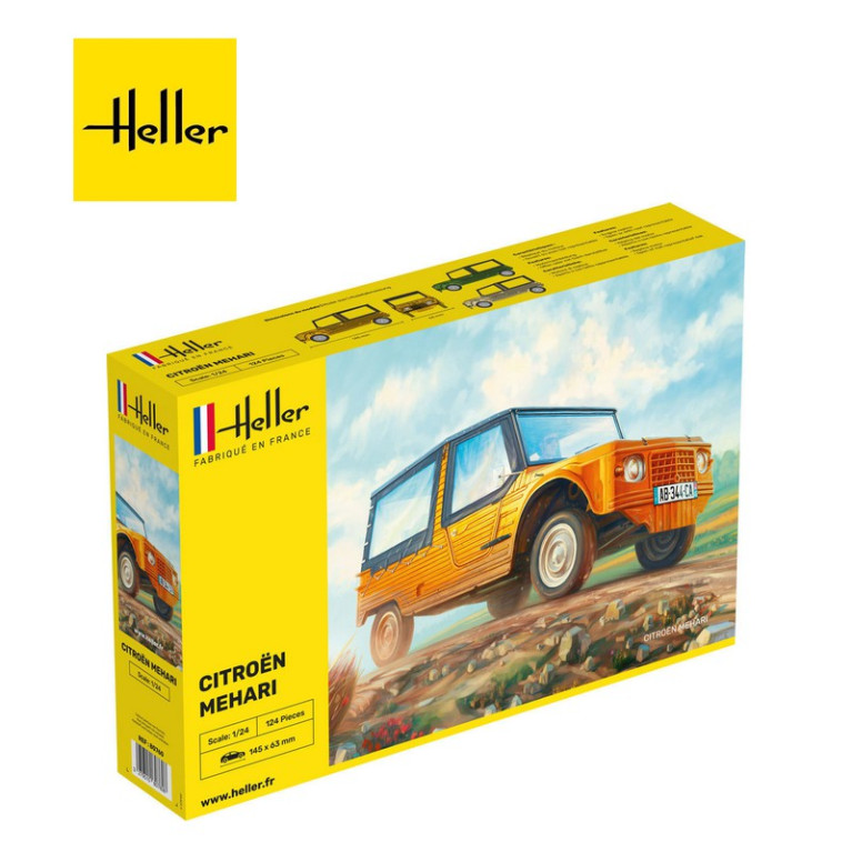 Voiture CITROEN MEHARI (version 1) 1/24 Heller 80760 - Maketis Voiture CITROEN MEHARI (version 1) 1/24 Heller 80760 - Maketis