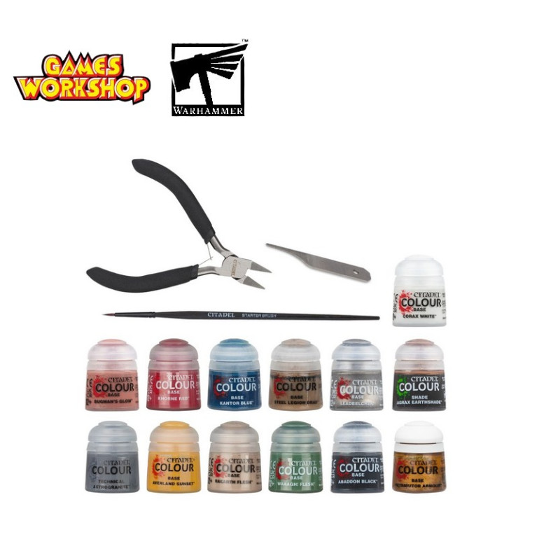 Coffret peintures + outils Age of Sigmar Warhammer Games Workshop 80-17 - Maketis