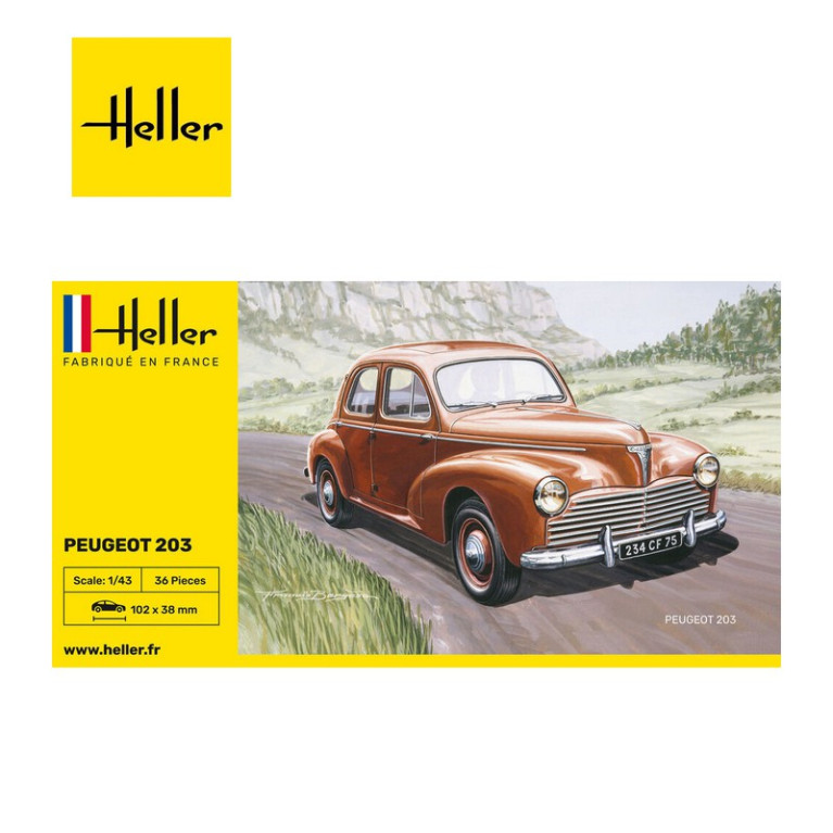 Voiture PEUGEOT 203 1/43 Heller 80160 -Maketis Voiture PEUGEOT 203 1/43 Heller 80160 -Maketis