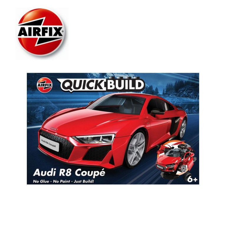 Maquette Quickbuild (sans colle, sans peinture) Audi R8 Coupe Airfix J6049 - Maketis