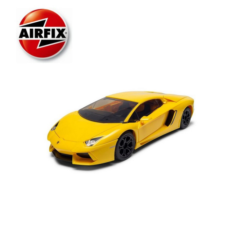 Maquette Quickbuild (sans colle, sans peinture) Lamborghini Aventador Jaune Airfix J6026 - Maketis