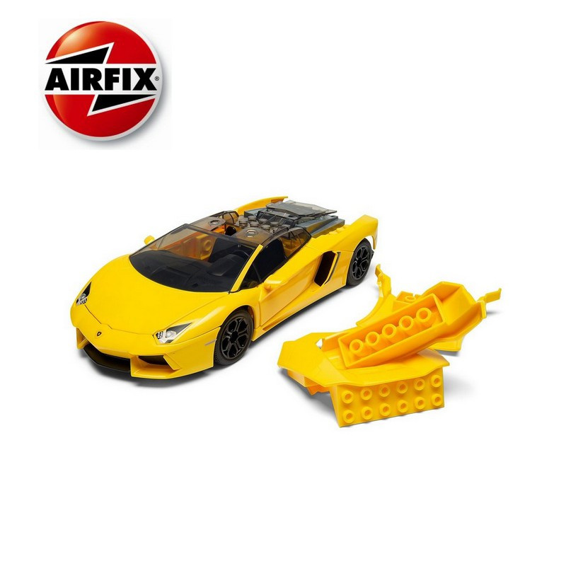 Maquette Quickbuild (sans colle, sans peinture) Lamborghini Aventador Jaune Airfix J6026 - Maketis