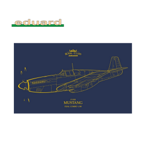 Avion de combat P-51B Mustang WWII 1/48 Royal Class Dual Combo Eduard R0019 - Maketis
