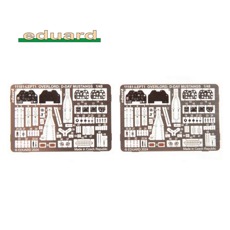 Avion de combat P-51B Mustang WWII 1/48 Royal Class Dual Combo Eduard R0019 - Maketis