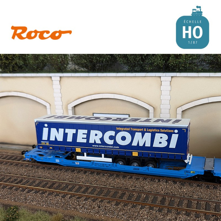 Doppel-Gelenk-Taschenwagen Typ Sdggmrs 738/T3000e Intercombi EUROWAGON Ep VI HO Roco 6600035 - Maketis Doppel-Gelenk-Taschenwagen Typ Sdggmrs 738/T3000e Intercombi EUROWAGON Ep VI HO Roco 6600035 - Maketis