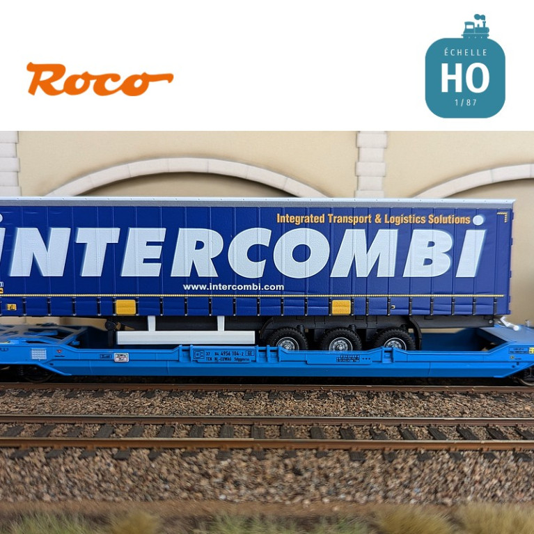 Doppel-Gelenk-Taschenwagen Typ Sdggmrs 738/T3000e Intercombi EUROWAGON Ep VI HO Roco 6600035 - Maketis Doppel-Gelenk-Taschenwagen Typ Sdggmrs 738/T3000e Intercombi EUROWAGON Ep VI HO Roco 6600035 - Maketis