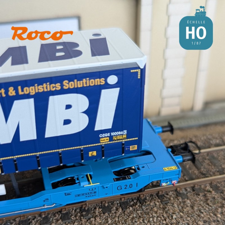 Doppel-Gelenk-Taschenwagen Typ Sdggmrs 738/T3000e Intercombi EUROWAGON Ep VI HO Roco 6600035 - Maketis Doppel-Gelenk-Taschenwagen Typ Sdggmrs 738/T3000e Intercombi EUROWAGON Ep VI HO Roco 6600035 - Maketis