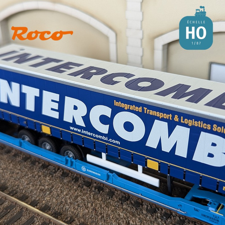 Doppel-Gelenk-Taschenwagen Typ Sdggmrs 738/T3000e Intercombi EUROWAGON Ep VI HO Roco 6600035 - Maketis Doppel-Gelenk-Taschenwagen Typ Sdggmrs 738/T3000e Intercombi EUROWAGON Ep VI HO Roco 6600035 - Maketis