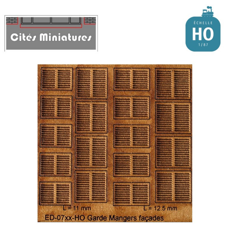 Garde-mangers HO Cités miniatures ED-074-HO - Maketis Garde-mangers HO Cités miniatures ED-074-HO - Maketis