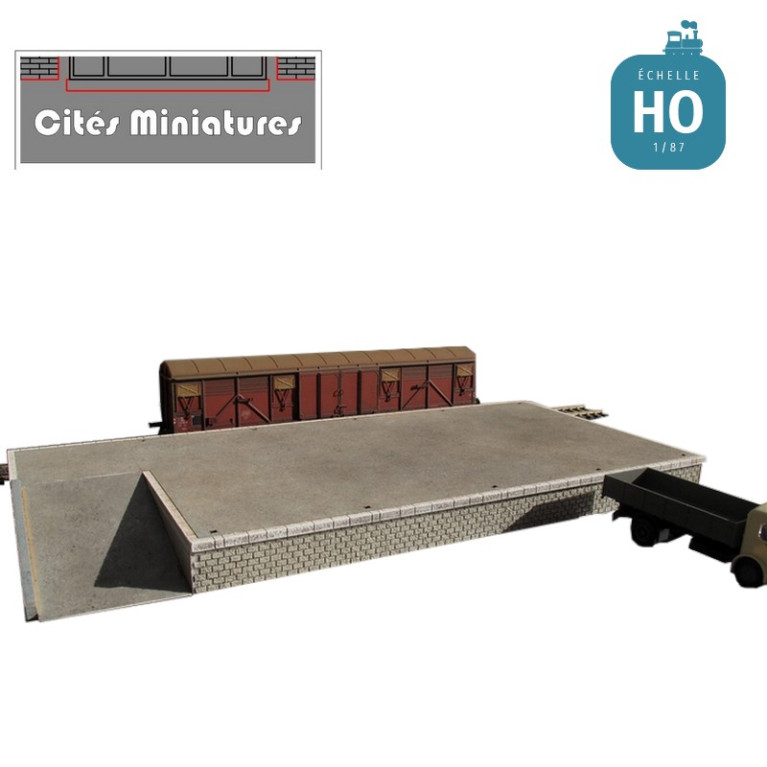 Quai marchandises – Echelle HO Cités Miniatures BF-008-Q - Maketis Quai marchandises – Echelle HO Cités Miniatures BF-008-Q - Maketis