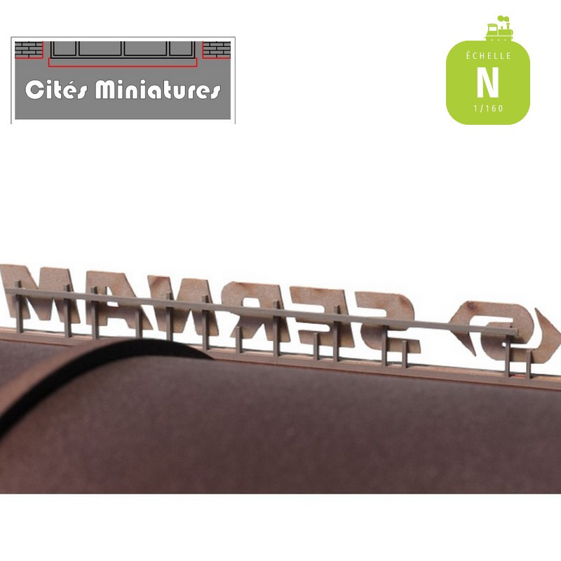 Lettrage SERNAM & logo – Echelle N Cités Miniatures ED-041-N - Maketis