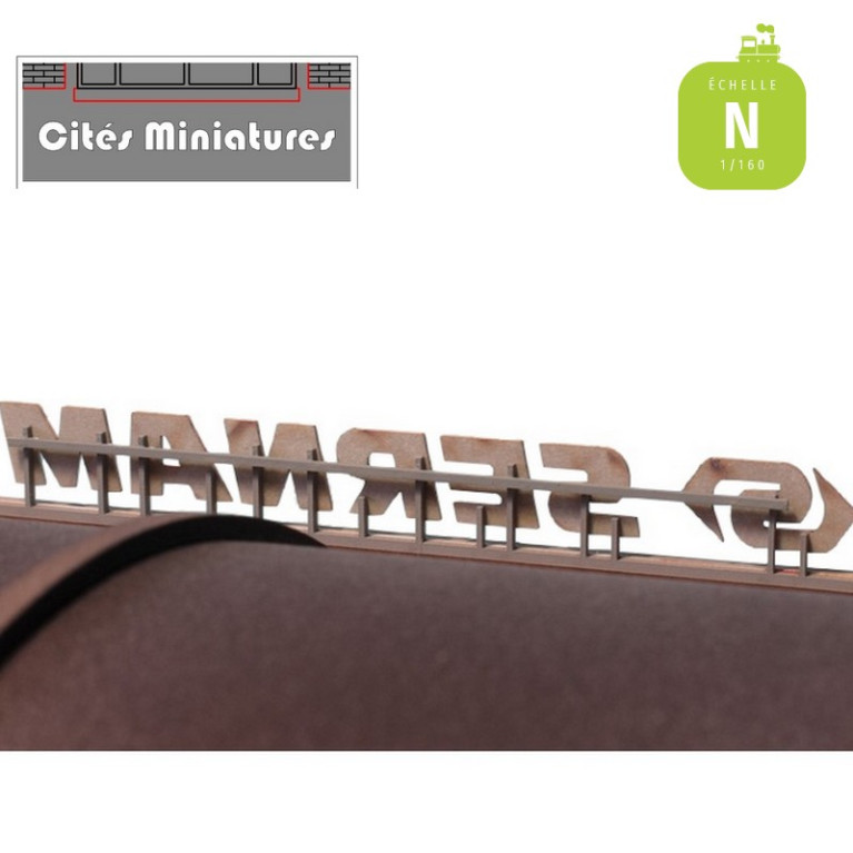 Lettrage SERNAM & logo – Echelle N Cités Miniatures ED-041-N - Maketis Lettrage SERNAM & logo – Echelle N Cités Miniatures ED-041-N - Maketis
