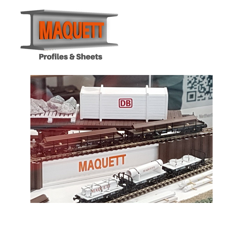 Profilés Palplanches 33 cm 5 pcs N (1/160) Maquett 470-51/3 - Maketis