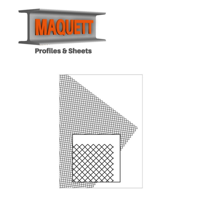 Feuille PVC grille, taille medium MQ611-01 - Maketis Feuille PVC grille, taille medium MQ611-01 - Maketis