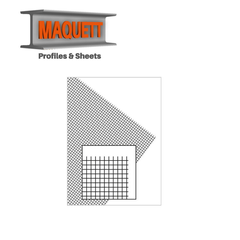 Feuille PVC grille, taille medium MQ611-01 - Maketis Feuille PVC grille, taille medium MQ611-01 - Maketis