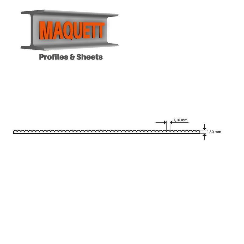 Feuille PVC expansé blanche 194x320 mm Maquett - Maquetis