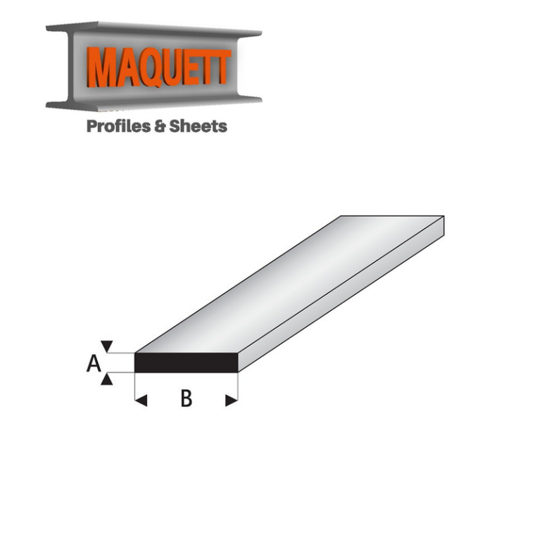 Profilés blanc super styrène bande 1,5 mm 330 mm Maquett - Maketis Profilés blanc super styrène bande 1,5 mm 330 mm Maquett - Maketis