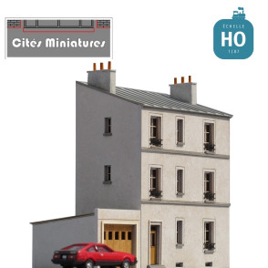 Maison de ville 2 étages étroite échelle HO Cités-Miniatures BV-012-HO - Maketis