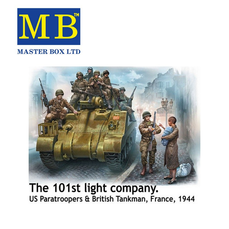Parachutistes américains 101ème, France 1944 1/35 Master Box 35164 - Maketis