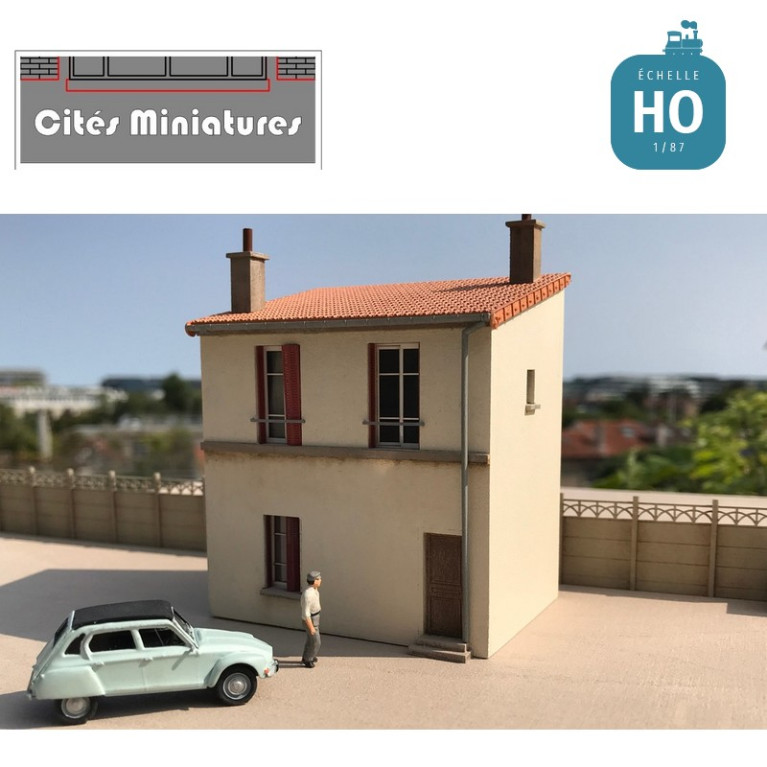 Maison étroite de faubourgs R+1 HO Cités Miniatures BV-035-1-HO - Maketis Maison étroite de faubourgs R+1 HO Cités Miniatures BV-035-1-HO - Maketis