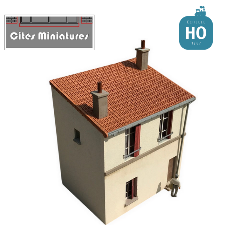 Maison étroite de faubourgs R+1 HO Cités Miniatures BV-035-1-HO - Maketis Maison étroite de faubourgs R+1 HO Cités Miniatures BV-035-1-HO - Maketis