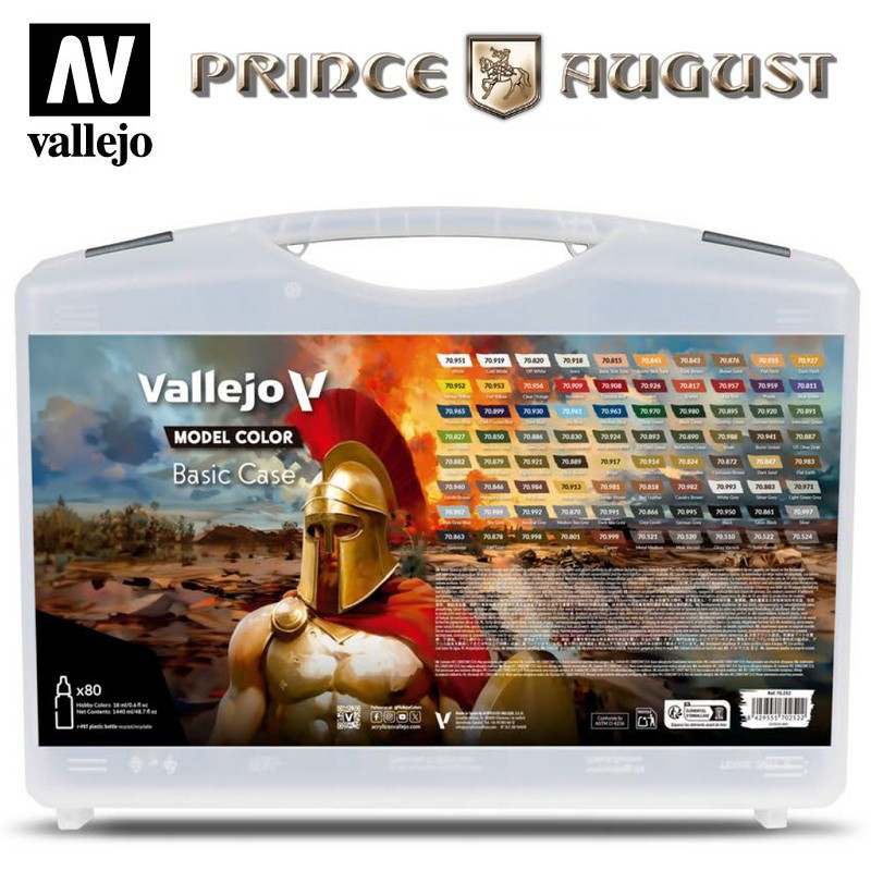 Mallette 80 teintes MODEL COLOR 18 ml Vallejo Prince August 70.252 - Maketis