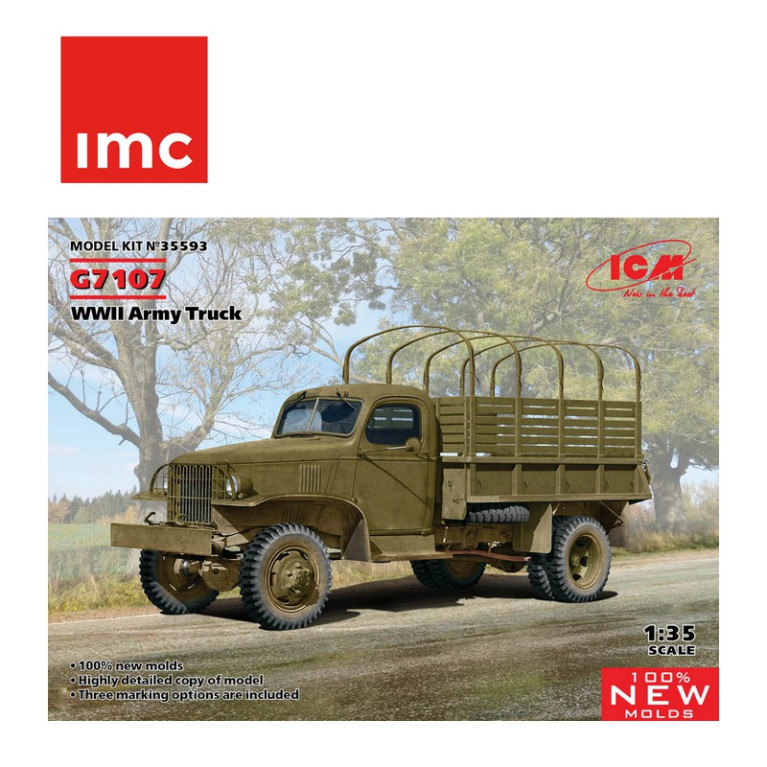 Camion militaire Chevrolet G7107 WWII 1/35 ICM 35593 - Maketis Camion militaire Chevrolet G7107 WWII 1/35 ICM 35593 - Maketis