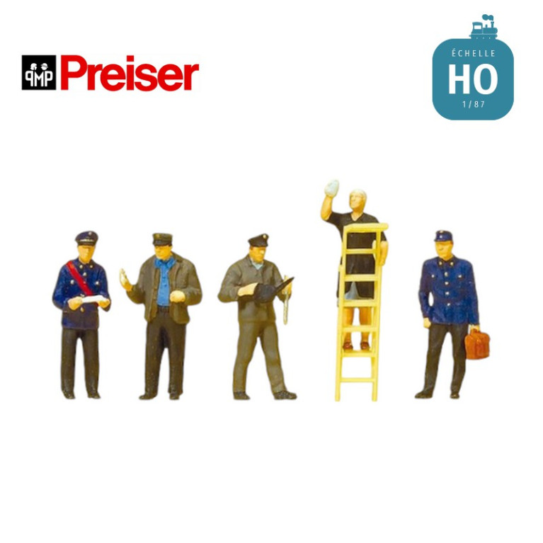 Personnel chemin de fer HO Preiser 10558 - Maketis Personnel chemin de fer HO Preiser 10558 - Maketis