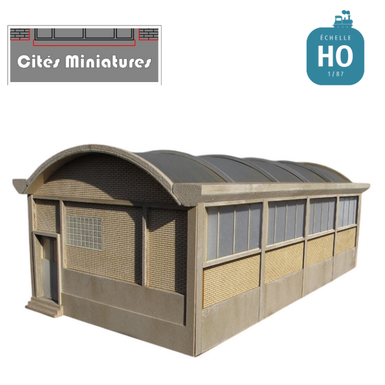 Atelier SNCF court - 4 fenêtres rectangulaires HO Cités Miniatures CMBF-002 - Maketis Atelier SNCF court - 4 fenêtres rectangulaires HO Cités Miniatures CMBF-002 - Maketis