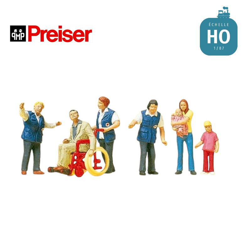 Aides médicaux HO Preiser 10534 - Maketis