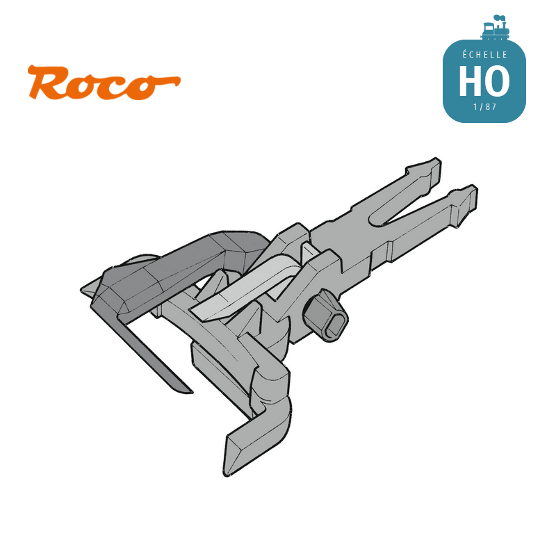 12 kits d'attelage à élongation wagon 2 essieux HO ROCO 40343