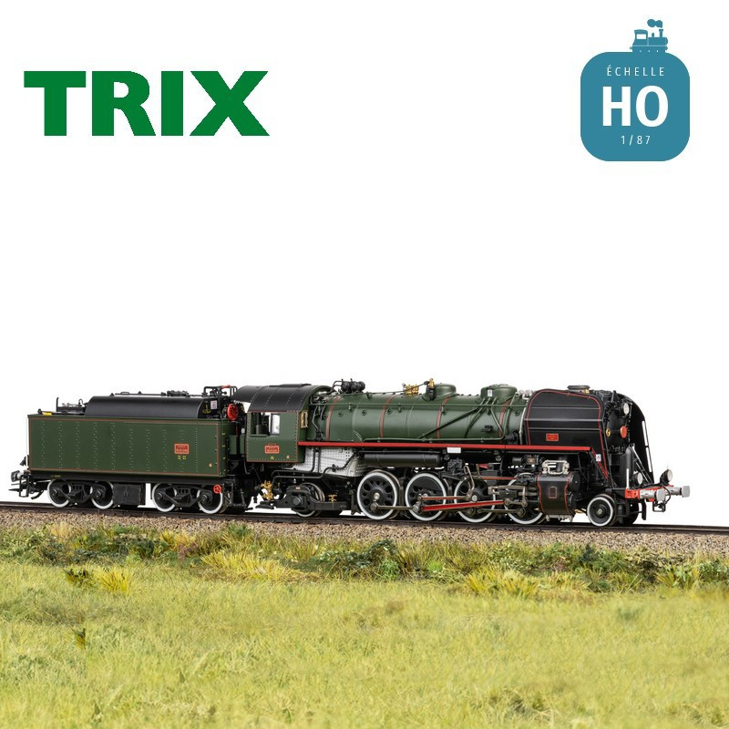 Locomotive à vapeur 141 R 1244 Mikado SNCF Ep VI Digital son HO Trix T25141 - Maketis