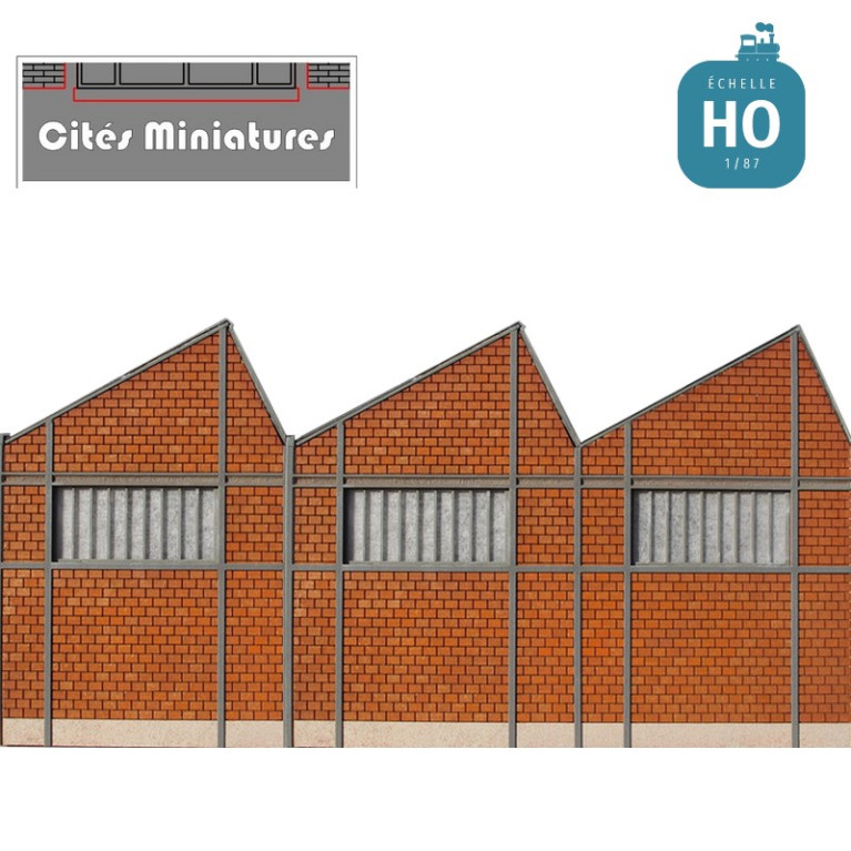 Usine Shed faible profondeur avec portes HO BV-002P - Maketis Usine Shed faible profondeur avec portes HO BV-002P - Maketis