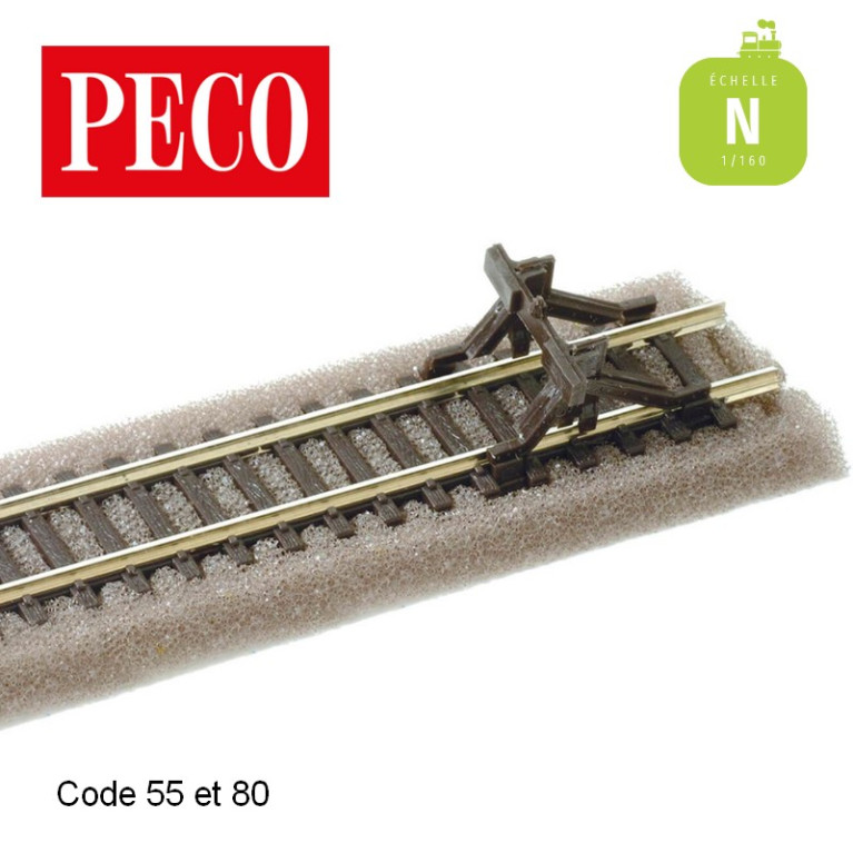 Heurtoir à clipser sur la voie N Peco SL-340 - Maketis Heurtoir à clipser sur la voie N Peco SL-340 - Maketis