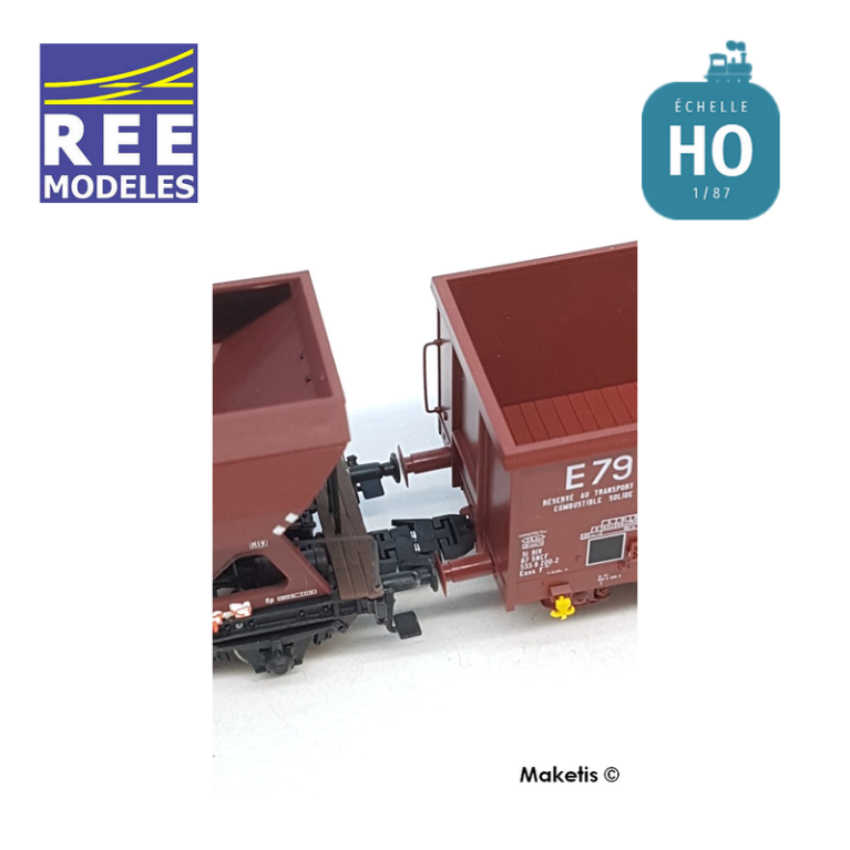 Attelages magnétiques HO NEM362 L-M-S (2 paires) REE XB-931 - Maketis Attelages magnétiques HO NEM362 L-M-S (2 paires) REE XB-931 - Maketis