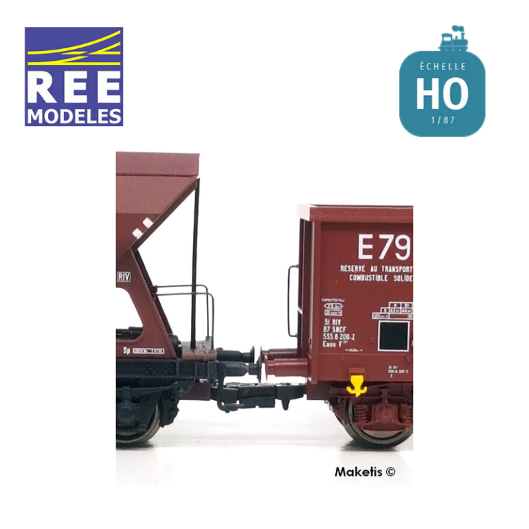 Attelages magnétiques HO NEM362 L-M-S (2 paires) REE XB-931 - Maketis Attelages magnétiques HO NEM362 L-M-S (2 paires) REE XB-931 - Maketis