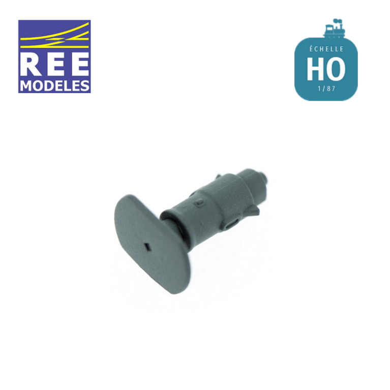 Set de 12 Tampons avec ressort - Wagon Moderne - GRAND PLATEAU GRIS à l'échelle HO REXB-303-12 - Maketis Set de 12 Tampons avec ressort - Wagon Moderne - GRAND PLATEAU GRIS à l'échelle HO REXB-303-12 - Maketis