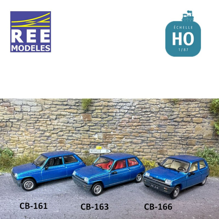 Voiture Renault R5 ALPINE Turbo 1981 - bleu HO REE CB-166