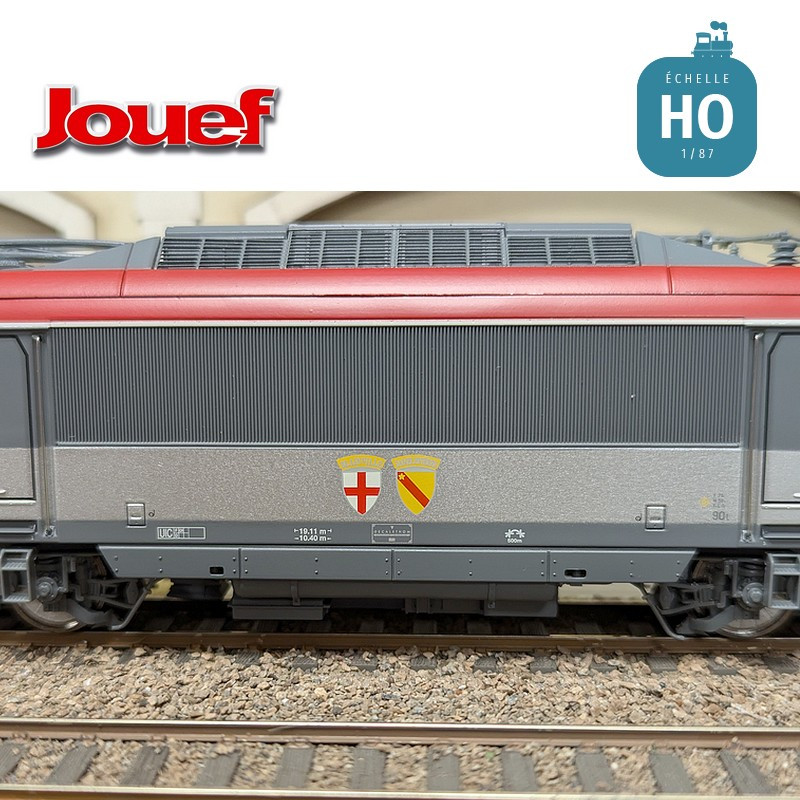 Electric locomotive BB 36008 ‘Blainville/Damelevières’ red SNCF Ep V Analog HO Jouef HJ2459 - Maketis