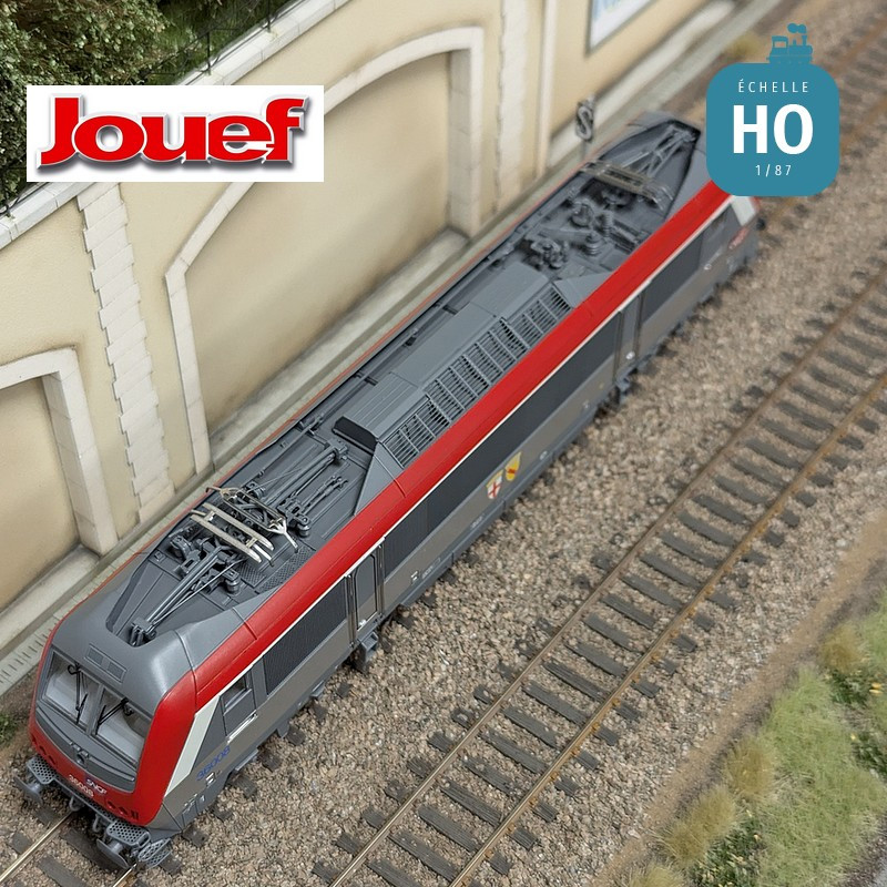 Electric locomotive BB 36008 ‘Blainville/Damelevières’ red SNCF Ep V Analog HO Jouef HJ2459 - Maketis