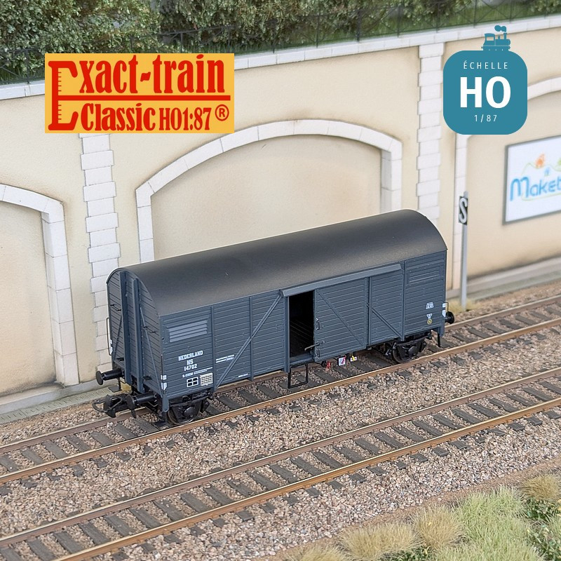 Dutch blue-grey Bremen boxcar Ep III NS HO Exact-Train EX23744 - Maketis