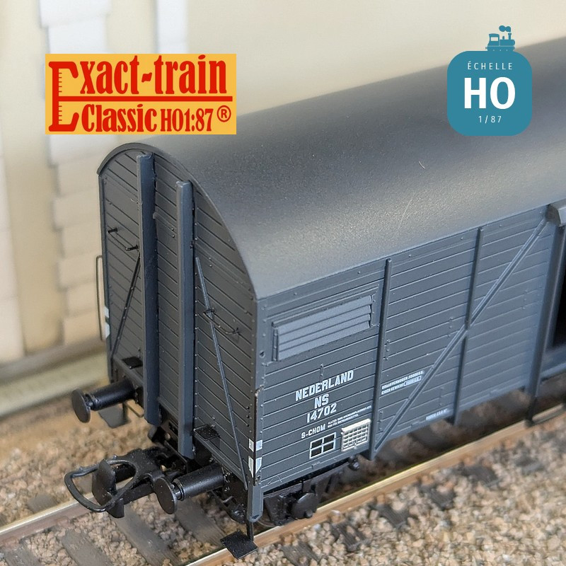 Dutch blue-grey Bremen boxcar Ep III NS HO Exact-Train EX23744 - Maketis