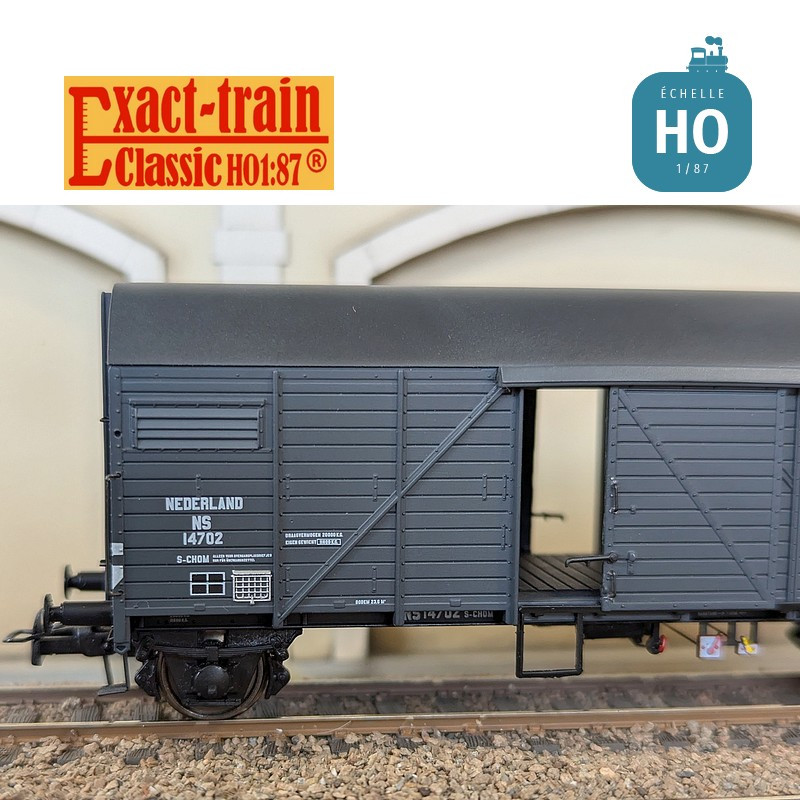 Dutch blue-grey Bremen boxcar Ep III NS HO Exact-Train EX23744 - Maketis
