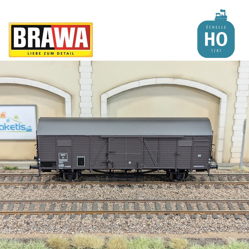 Boxcar type IJ SNCF Ep III HO Brawa 50495 - Maketis