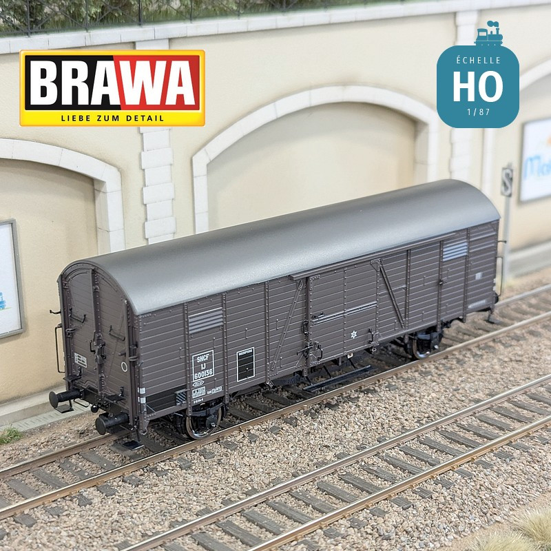 Boxcar type IJ SNCF Ep III HO Brawa 50495 - Maketis